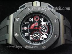 Audemars Piguet_Black Rubber Band_Black Case_Black Face_45mm/16mm_Quartz