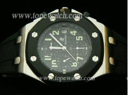 Audemars Piguet_Rubber Band_Gold Case_Black Face_42mm