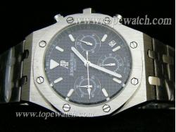 Audemars Piguet_SS Band_SS Case_Black Face_42mm/11mm_Quartz