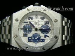 Audemars Piguet_SS Band_SS Case_White Face_42.18mm