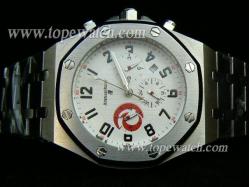 Audemars Piguet_SS Band_SS Case_White Face_42mm/11mm