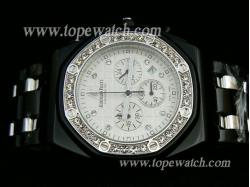 Audemars Piguet_SS Band_Silver Case_White Face_42mm/11mm_Quartz