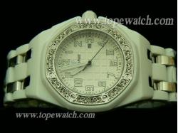 Audemars Piguet_SS Band_Silver Case_White Face_42mm_Quartz