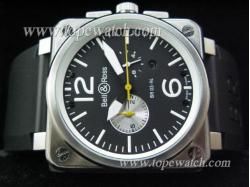 Bell & Ross BR-078 BELL 017 BLACK SS WHITE STICK AUTOMATIC