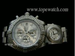 Breitling B-003 CHRONOMAT DUAL WATCH 002 SS QUARTZ WHITE