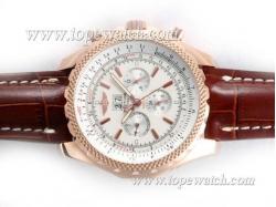 Breitling Bentley 6.75 Big Date Chronograph Automatic Rose Gold Case with White Dial