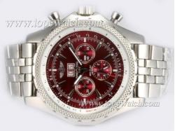 Breitling Bentley 6.75 Big Date Chronograph Automatic with Red Dial