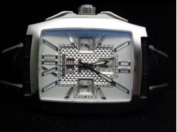 Breitling_Black Leather Band_Silver Face_Silver Case_40\17mm