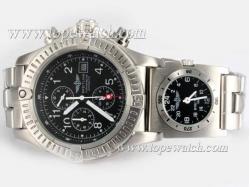 Breitling Chrono Avenger/UTC Chronograph Automatic with Black Dial