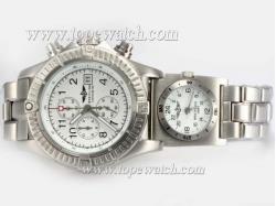 Breitling Chrono Avenger/UTC Working Chronograph White-Same Chassis As 7750-High Quality