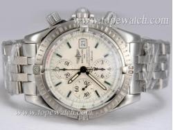 Breitling Chronomat Evolution Chronograph Asia Valjoux 7750 Movement with White Dial