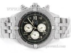 Breitling Chronomat Evolution Chronograph Automatic with Black Dial-Number Marking