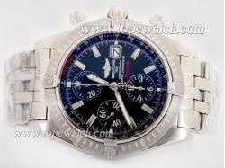 Breitling Chronomat Evolution V2 Asia Valjoux 7750 Movement With Graphite Dial-Updated Version