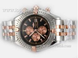 Breitling Chronomat Evolution Working Chronograph Two Tone with Black Dial