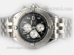 Breitling Chronomat Evolution Working Chronograph with Black Dial