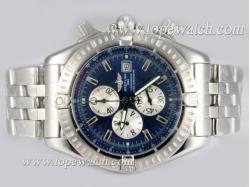 Breitling Chronomat Evolution Working Chronograph with Blue Dial S/S