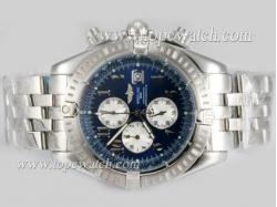 Breitling Chronomat Evolution Working Chronograph with Blue Dial S/S