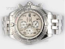 Breitling Chronomat Evolution Working Chronograph with White Dial