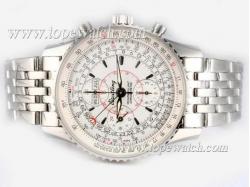 Breitling Montbrillant Datora Chronograph Asia Valjoux 7751 Movement with White Dial