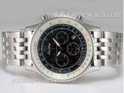 Breitling Montbrillant Working Chronograph with Black Dial