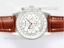 Breitling Montbrillant Working Chronograph with White Dial－New Version 46MM