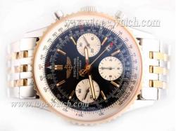 Breitling Navitimer Chronograph Asia Valjoux 7750 Movement-Two Tone