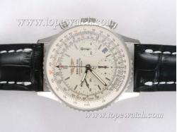 Breitling Navitimer Chronograph Asia Valjoux 7750 Movement with White Dial