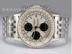 Breitling Navitimer Chronograph Asia Valjoux 7750 Movement with White Dial