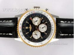 Breitling Navitimer Chronograph Automatic Two Tone Case with Black Dial