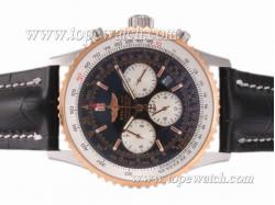 Breitling Navitimer Chronograph Automatic Two Tone Case with Black Dial