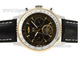 Breitling Navitimer Tourbillon Chronograph Automatic Two Tone Case with Black Dial