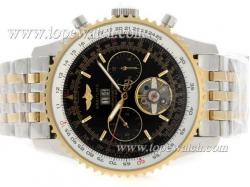 Breitling Navitimer Tourbillon Chronograph Automatic Two Tone with Black Dial S/S