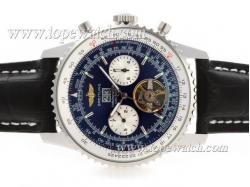 Breitling Navitimer Tourbillon Chronograph Automatic with Blue Dial-Deployment Buckle