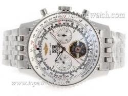 Breitling Navitimer Tourbillon Chronograph Automatic with White Dial -Updated Version