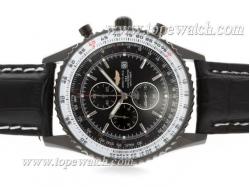 Breitling Navitimer Working Chronograph PVD Case with Black Dial