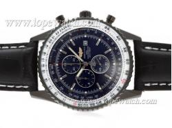 Breitling Navitimer Working Chronograph PVD Case with Blue Dial