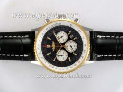 Breitling Navitimer Working Chronograph Two Tone Case with Black Dial