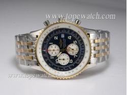 Breitling Navitimer Working Chronograph Two Tone with Blue Dial