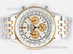 Breitling Navitimer Working Chronograph Two Tone with White Dial