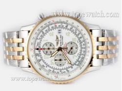 Breitling Navitimer Working Chronograph Two Tone with White Dial