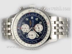 Breitling Navitimer Working Chronograph with Blue Dial-Number Marking