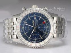 Breitling Navitimer World Chronograph Automatic AR Coating with Blue Dial