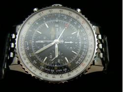 Breitling_Silver SS Band_Black Face_Silver Case_46mm