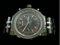 Breitling_Silver SS Band_Brown Face_Silver Case_49mm