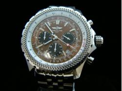 Breitling_Silver SS Band_Dark Coffee Face_Silver Case_47mm