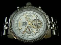 Breitling_Silver SS Band_White Face_Silver Case_49mm