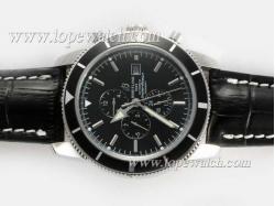 Breitling Super Ocean Chronograph Automatic with Black Dial and Bezel