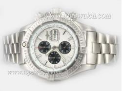 Breitling Super Ocean Working Chronograph with White Dial-New Version