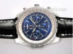 Breitling for Bentley 6.75 Big Date Chronograph Asia Valjoux 7750 Movement with Blue Dial