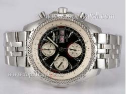 Breitling for Bentley GT Chronograph Asia Valjoux 7750 Movement with Black Dial